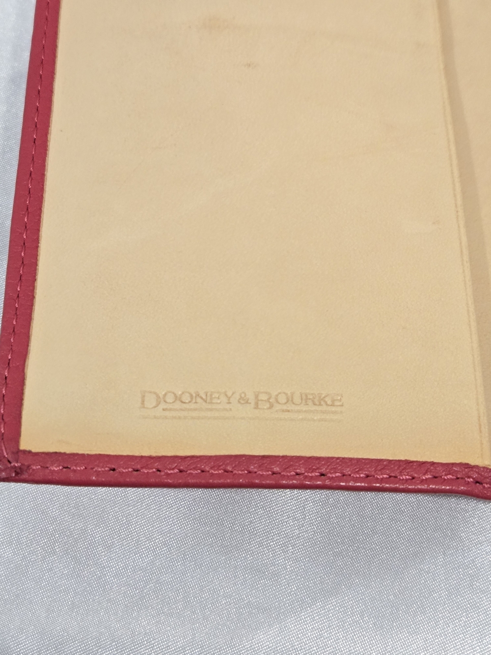 Dooney & Bourke Red Pebbled Leather Wallet With Box - Picture 11 of 16